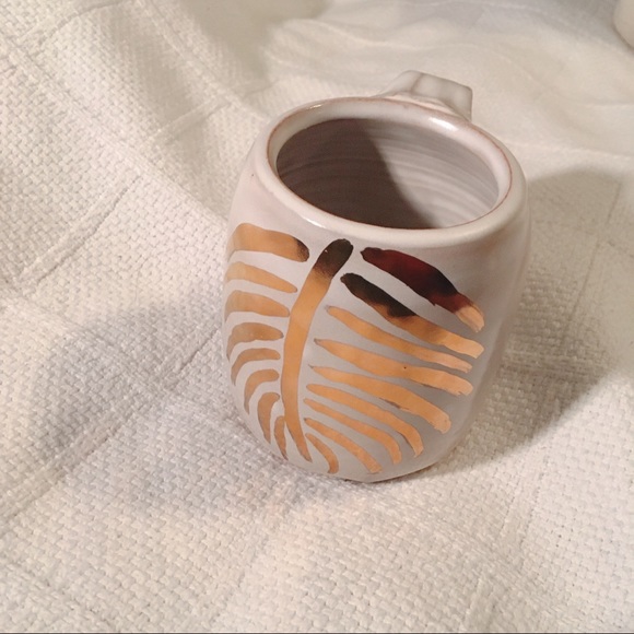 Gold leaf print bohemian mug - Picture 2 of 7
